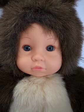 Anne Geddes 1998 Brown Baby Squirrel Doll